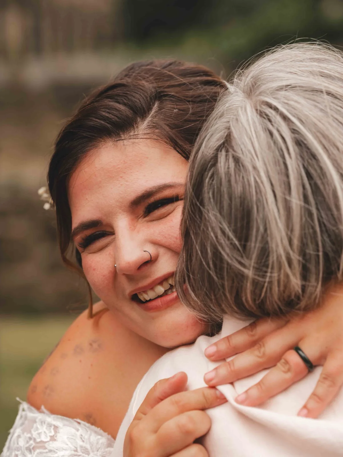 Emotional ceremony moment at Cessca and Tony's wedding