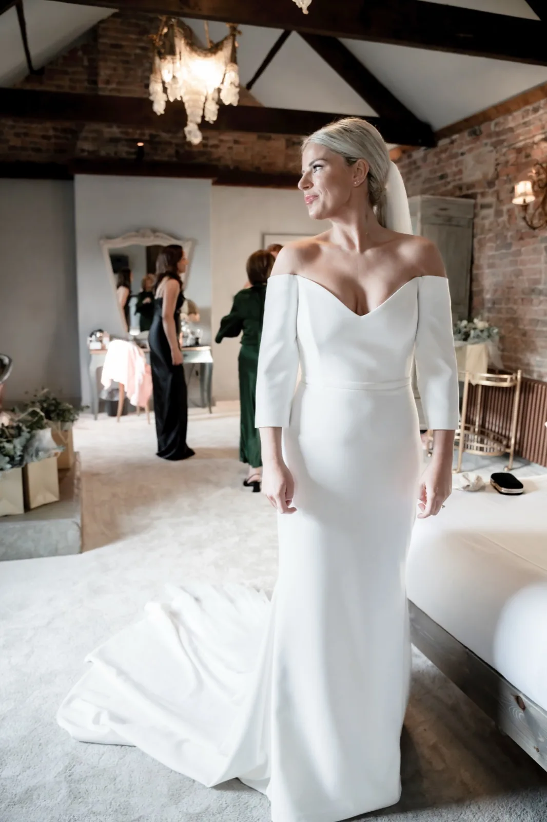 Candid moment between the couple at Le Petit Château