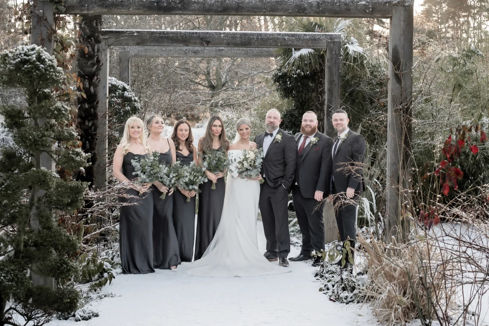 Wedding ceremony at Le Petit Château, Northumberland