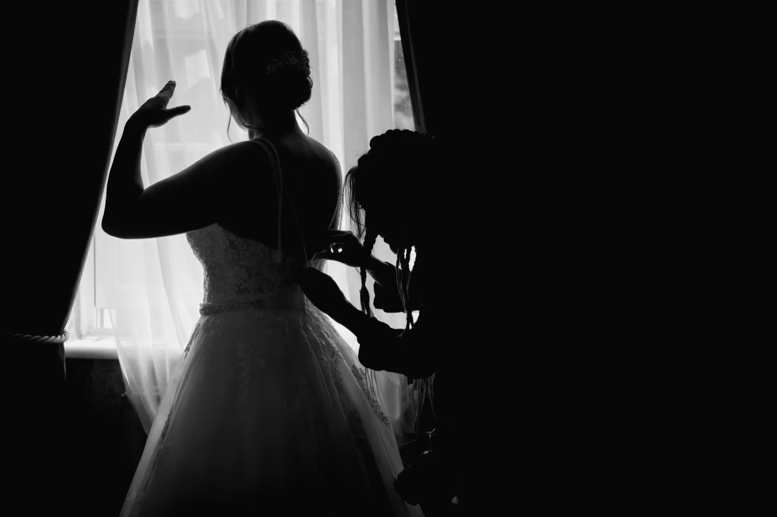 Reception details at a County Durham wedding