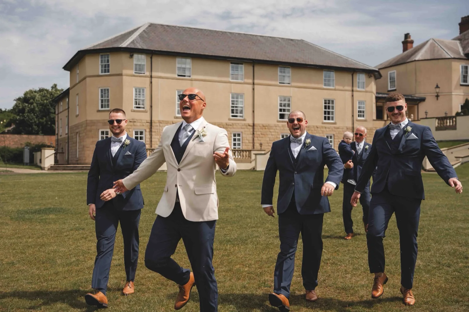 Bridal party at Hardwick Hall