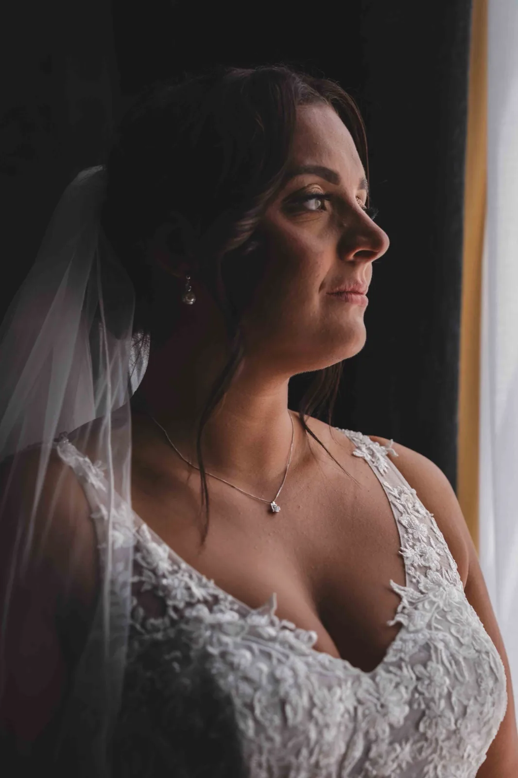 Bride portrait at a Hardwick Hall wedding
