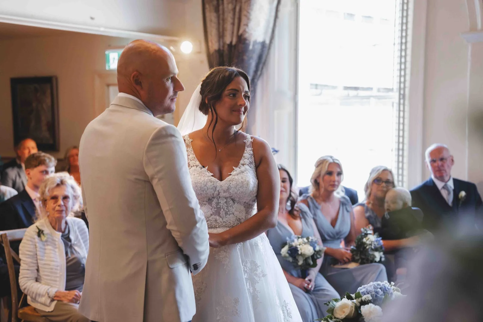Speeches at a County Durham wedding reception