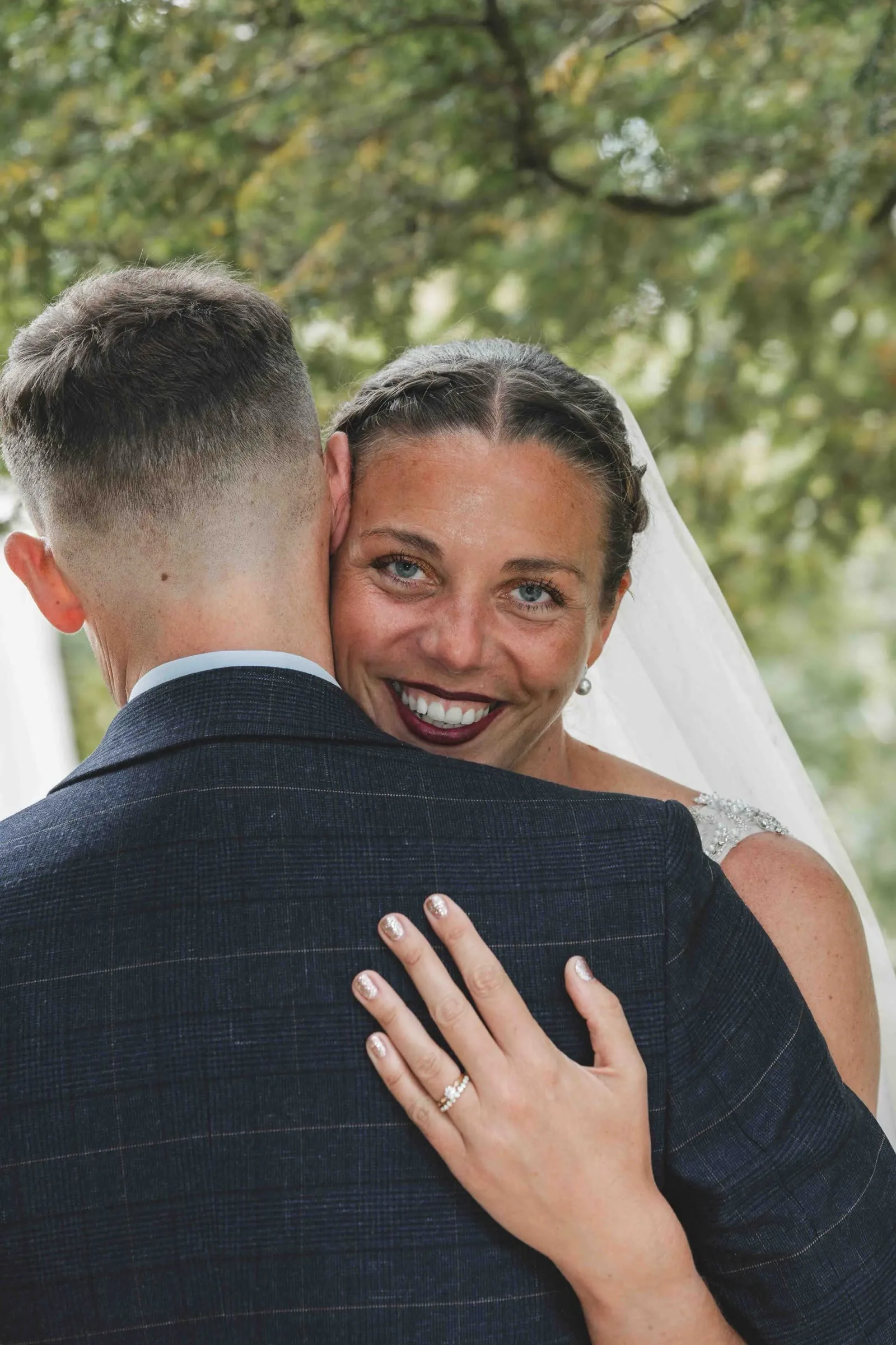 Editorial wedding portrait