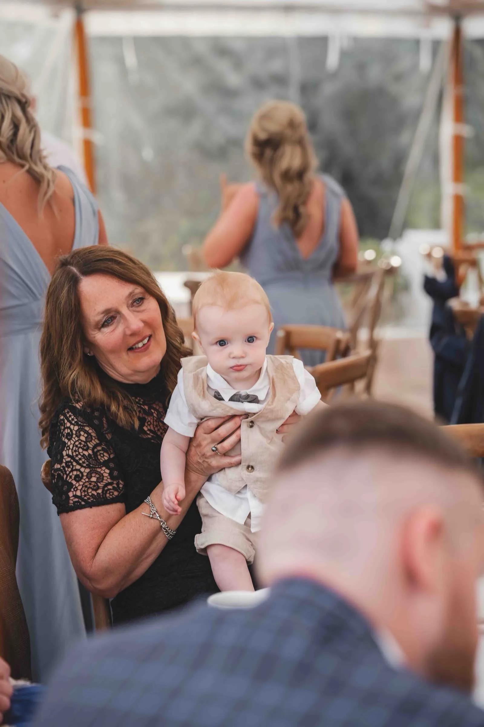 Wedding celebration candid