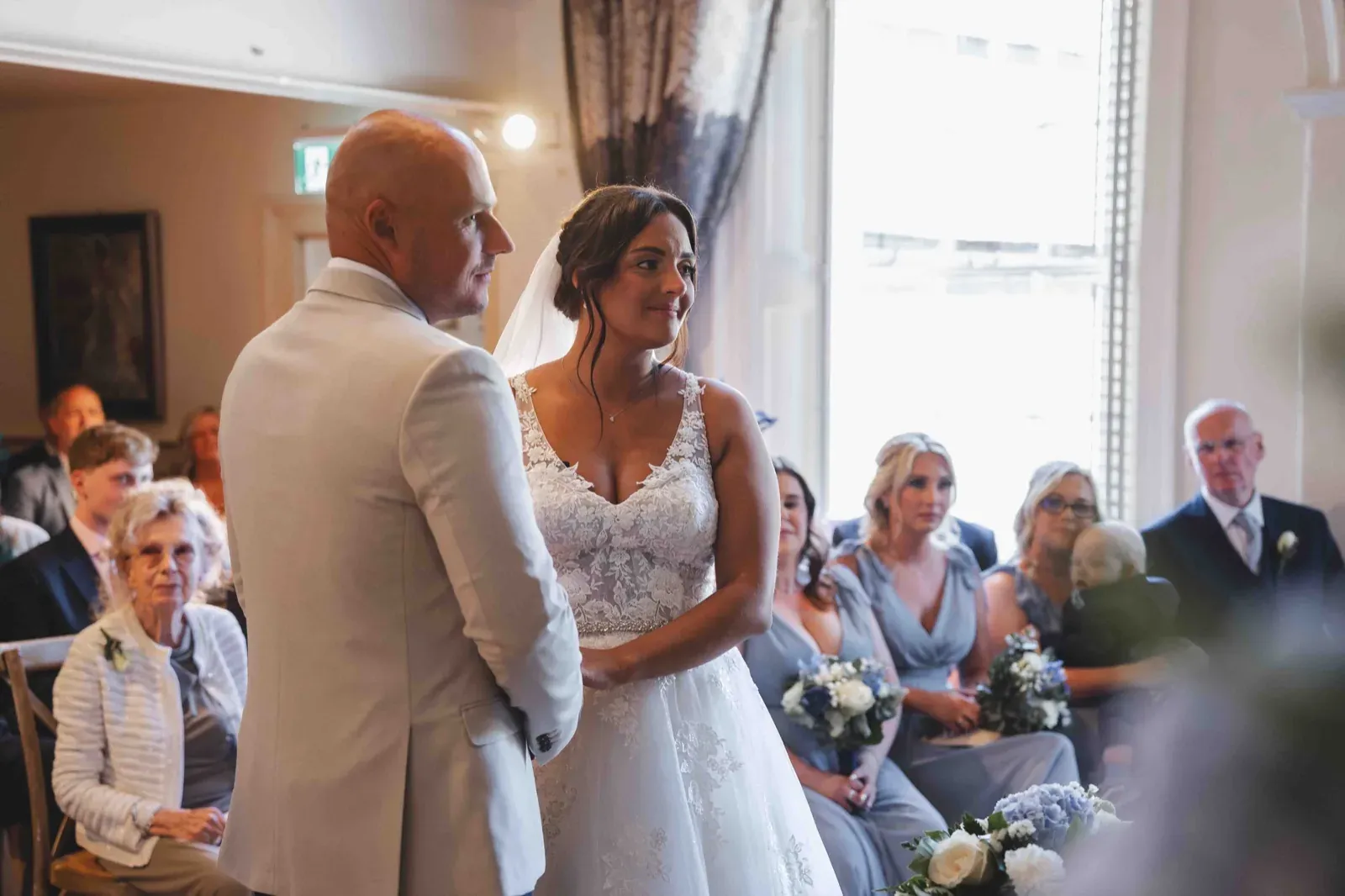Speeches at a County Durham wedding reception
