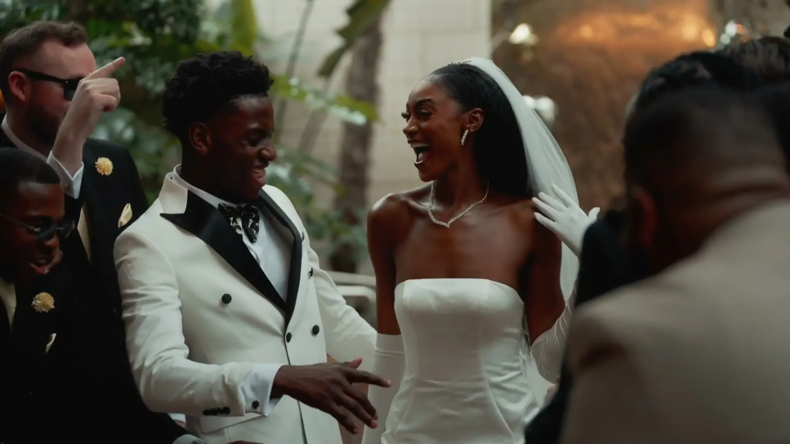 Chisanga & Pan's wedding film at The Garden Room, The Biscuit Factory